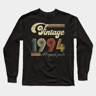 Retro Vintage 1994 30th Birthday Gift Men Women 30 Years Old Long Sleeve T-Shirt